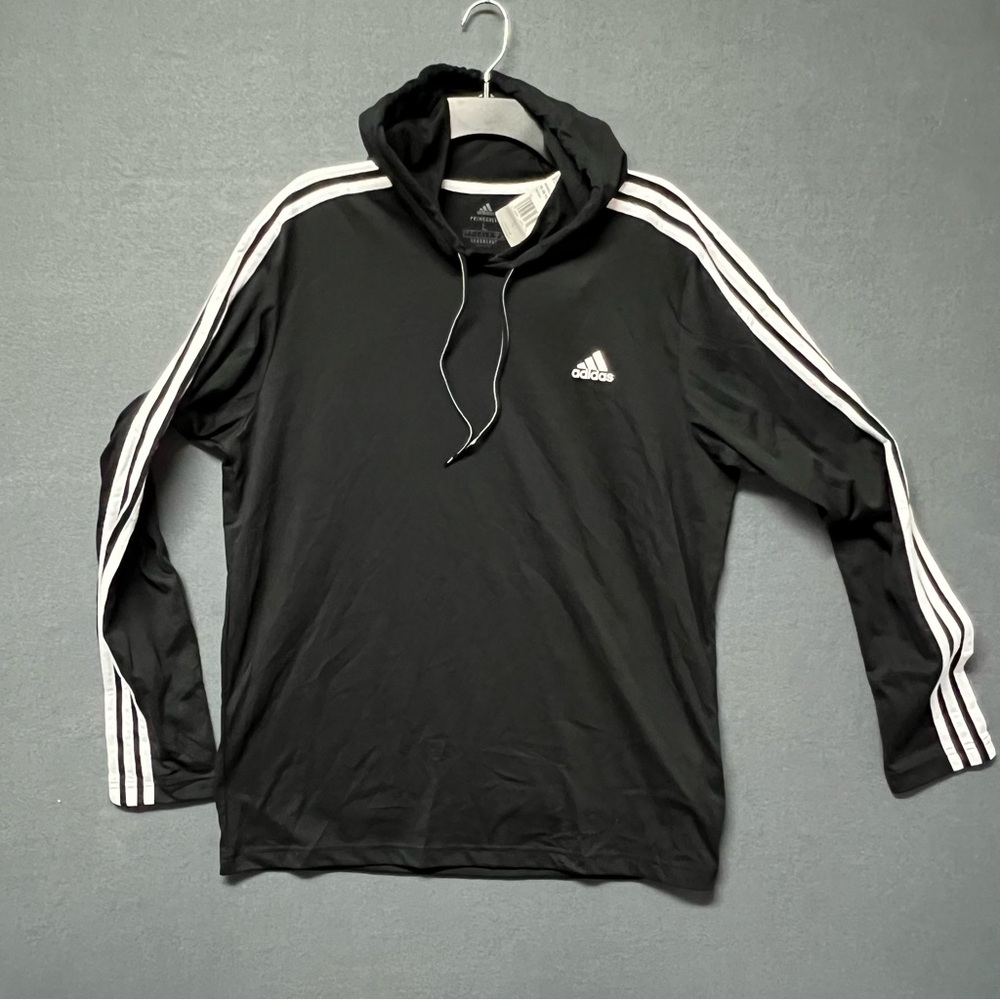 Adidas Aeroready Primegreen Lightweight Black Hoodie, Size US Large